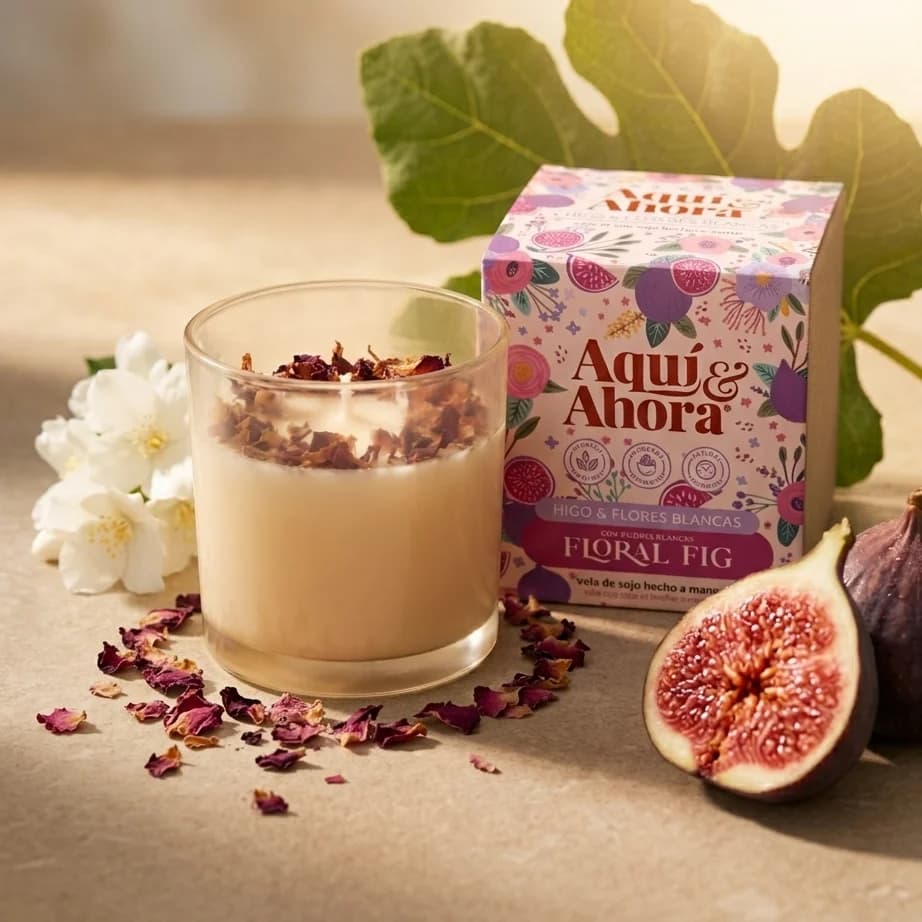 Vela Floral Fig